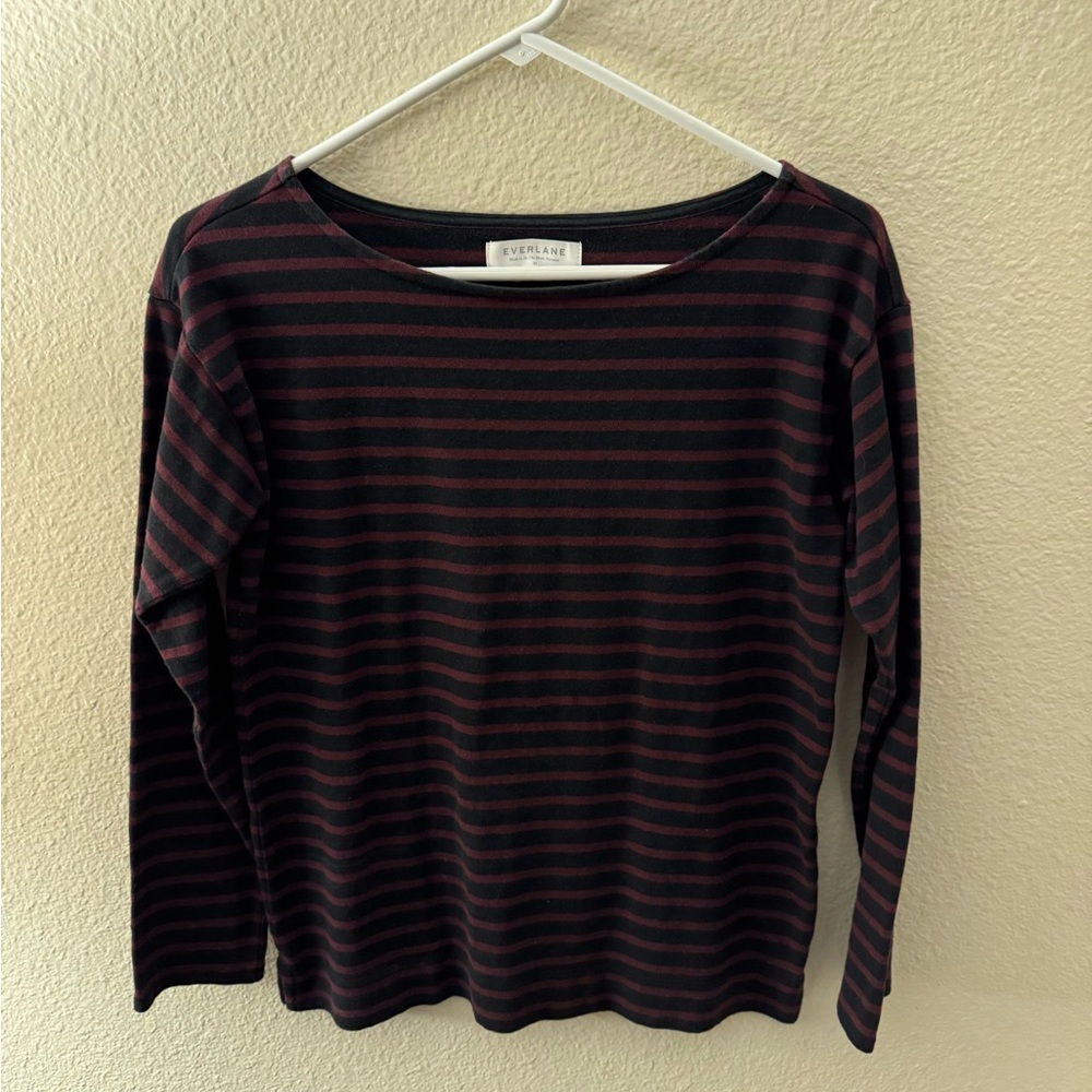 Everlane striped long sleeve top